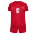 Billige Danmark Christian Eriksen #10 Hjemmetrøye Barn VM 2022 Kortermet (+ korte bukser)
